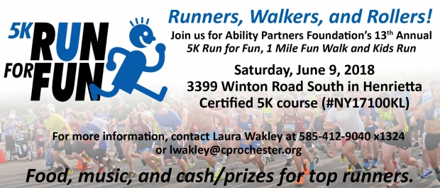 Ability Partners Foundation’s 13th Annual 5K “Run for Fun” and Walk